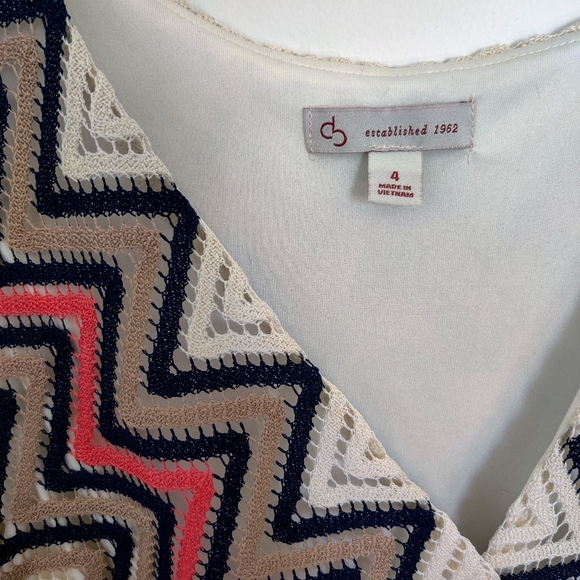 Chevron Lace Wrap Dress - Picture 4 of 6